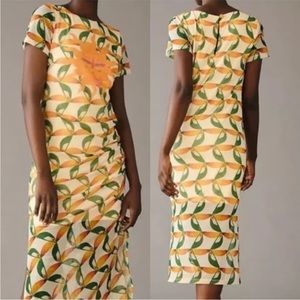NWT Farm Rio Printed Mesh Sun Toucan Dress-L